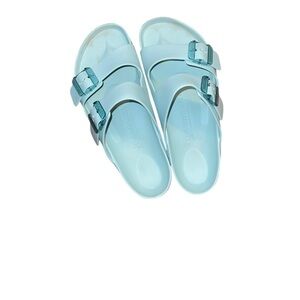 Birkenstock Sky Blue Slide Sandals Size 10